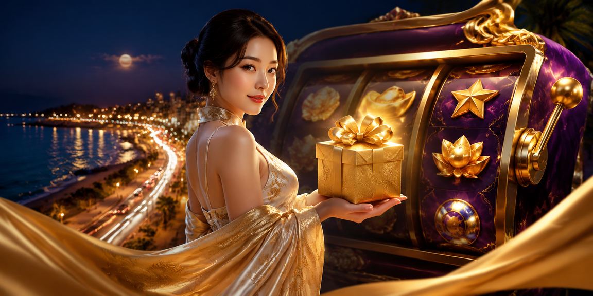 Cảnh chơi slot game tại Phan Thiết với trang phục áo dài truyền thống Việt Nam